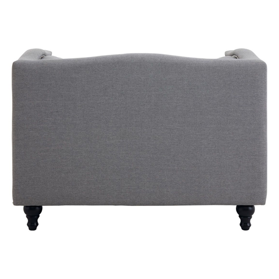 Essence Upholstered Fabric Armchair In Grey_4
