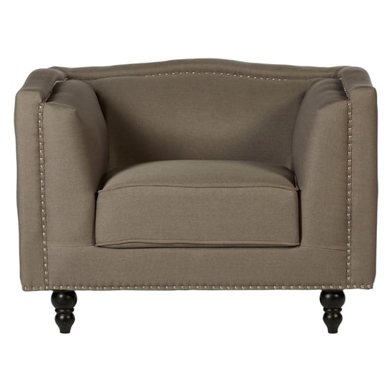 Essence Upholstered Fabric Armchair In Mink_2