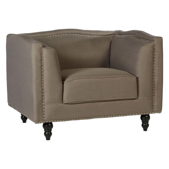 Essence Upholstered Fabric Armchair In Mink_1