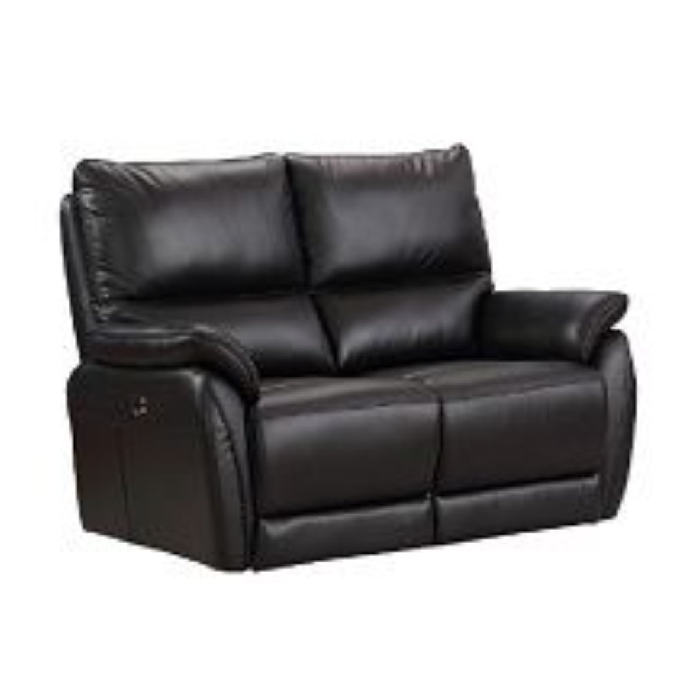 Read more about Essex faux leather recliner 2 seater sofa in black