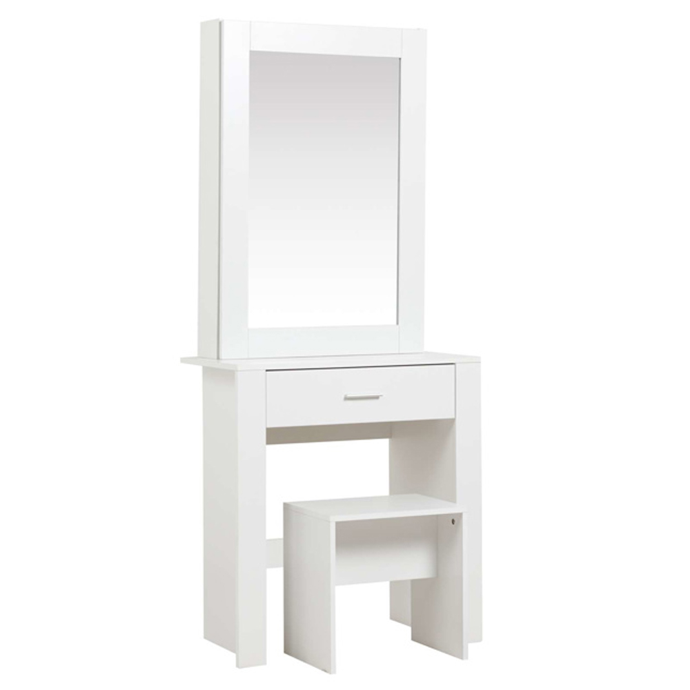Essex Wooden Dressing Table Set In White