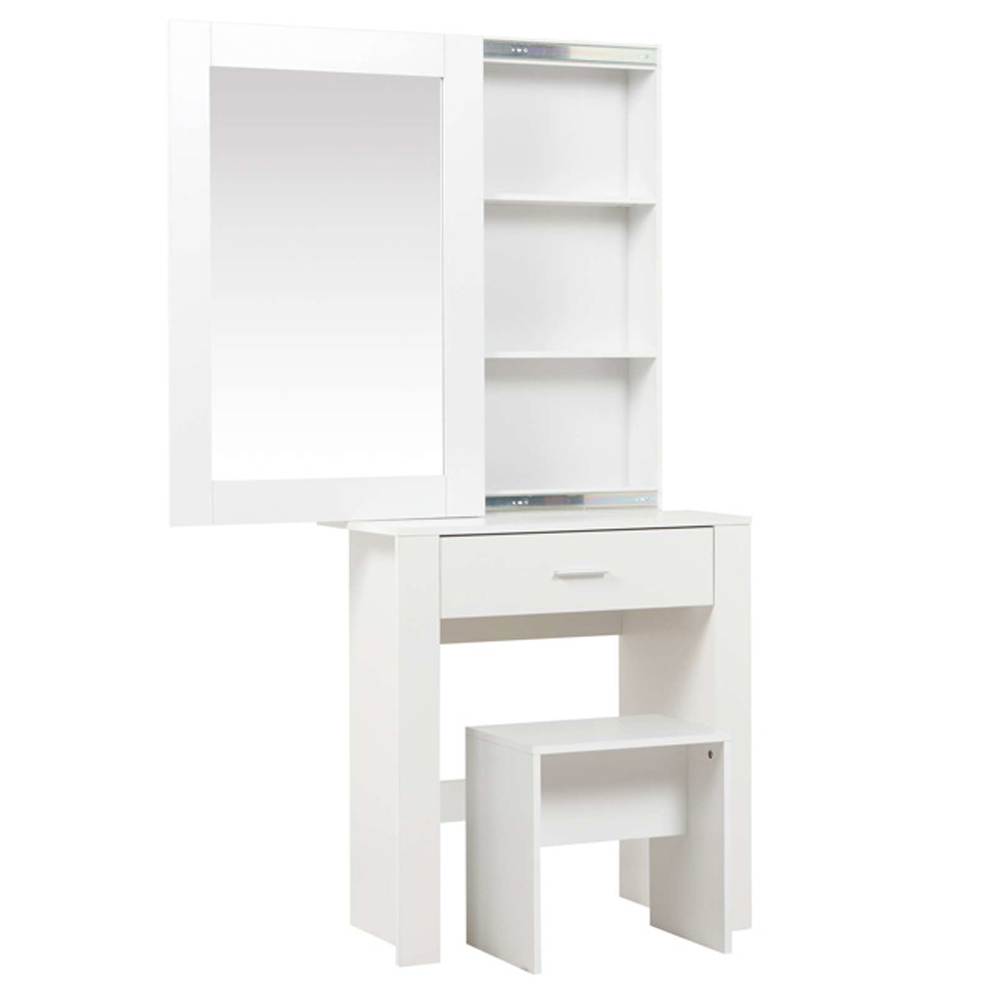 Essex Wooden Dressing Table Set In White