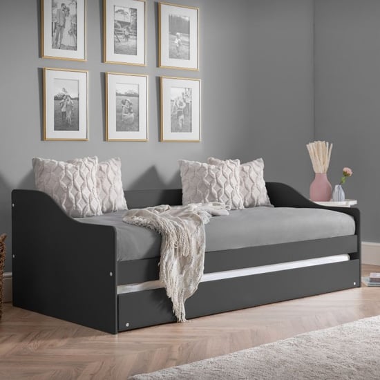 Esslingen Wooden Daybed With Guest Bed In Anthracite_1