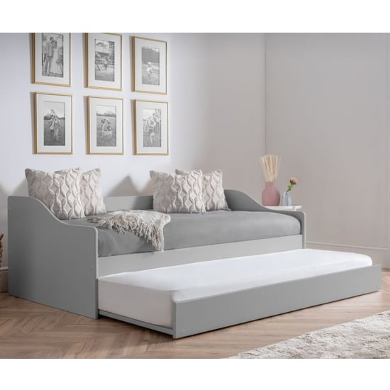 Esslingen Wooden Daybed With Guest Bed In Dove Grey_2