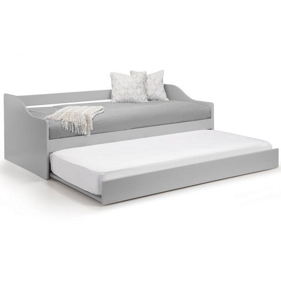 Esslingen Wooden Daybed With Guest Bed In Dove Grey_3