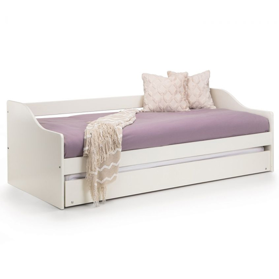 Esslingen Wooden Daybed With Guest Bed In Surf White