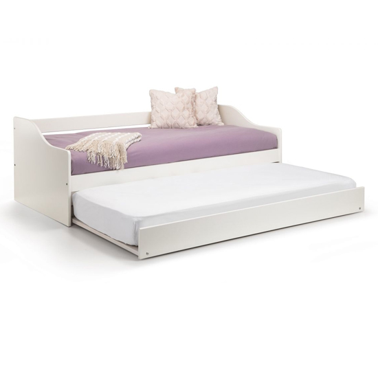 Esslingen Wooden Daybed With Guest Bed In Surf White_4