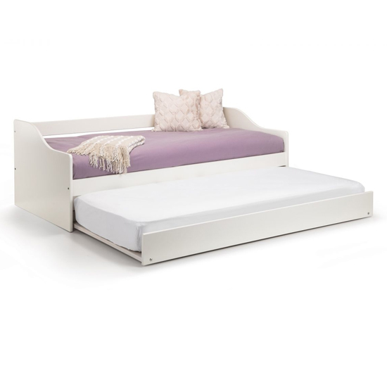 Esslingen Wooden Daybed With Guest Bed In Surf White