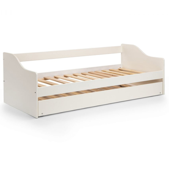 Esslingen Wooden Daybed With Guest Bed In Surf White