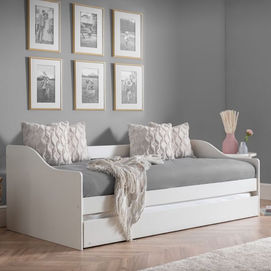 Read more about Esslingen wooden daybed with guest bed in surf white