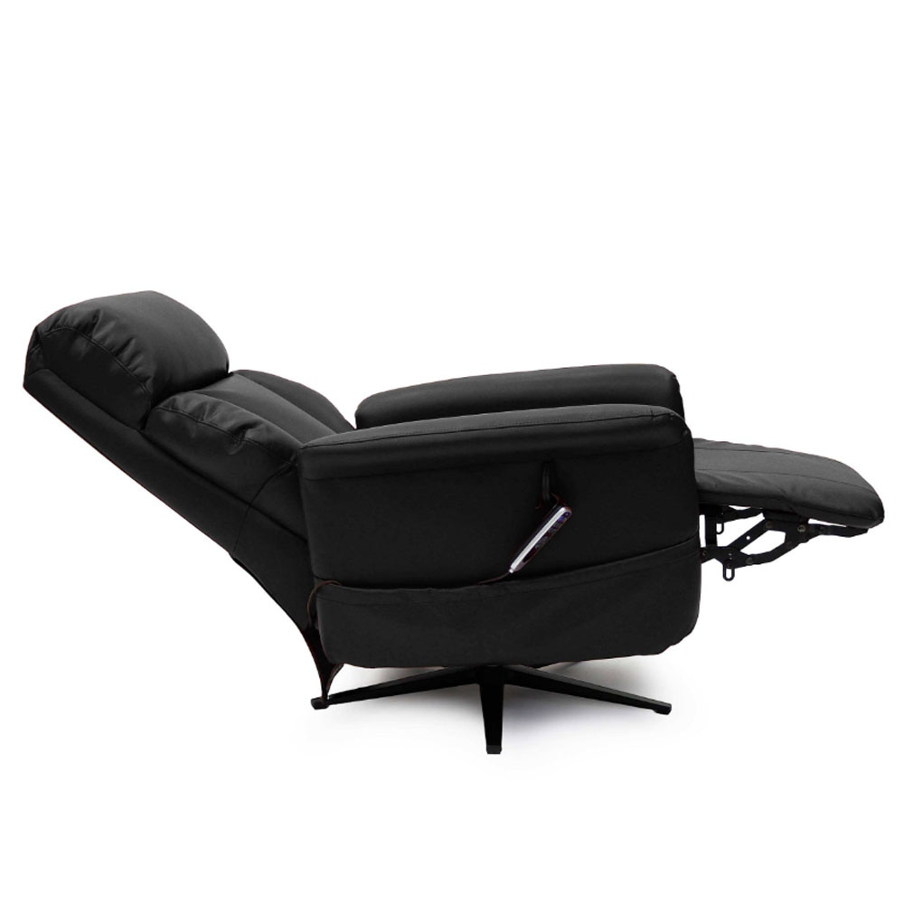 Estelle Leather Air Lift & Tilt Electric Recliner in Black