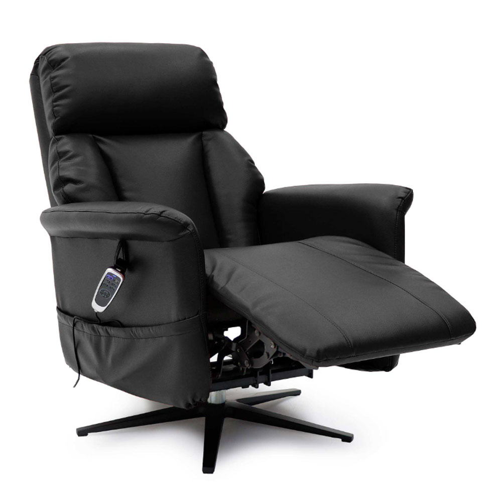 Estelle Leather Air Lift & Tilt Electric Recliner in Black