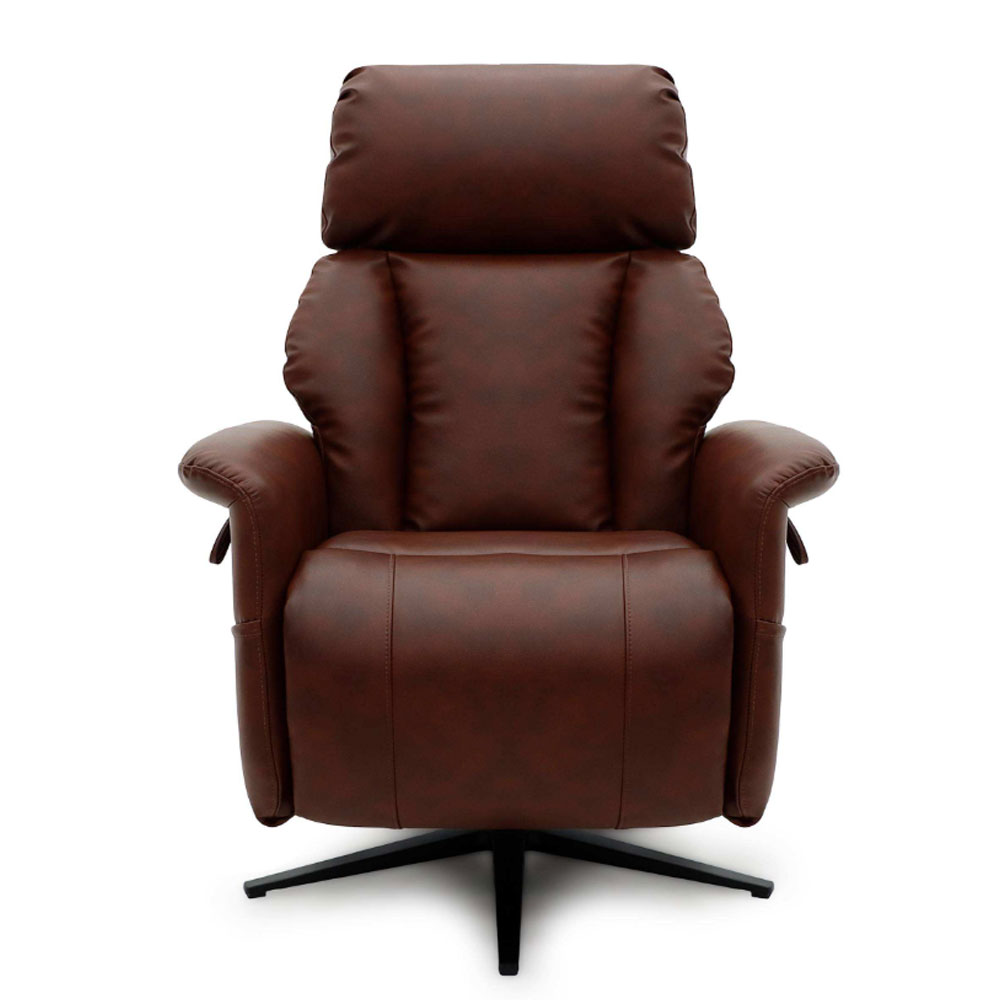 Estelle Leather Air Lift & Tilt Electric Recliner in Tan