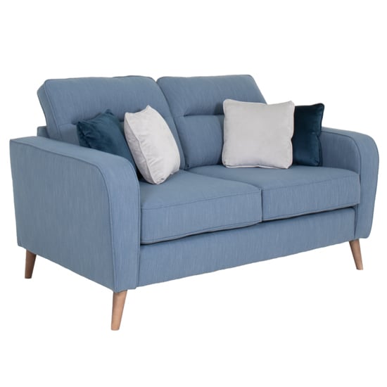 Estero Chenille Fabric 2 Seater Sofa In Indigo_1