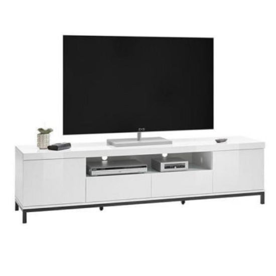 Read more about Estonia modern tv stand large in white high gloss with 2 doors