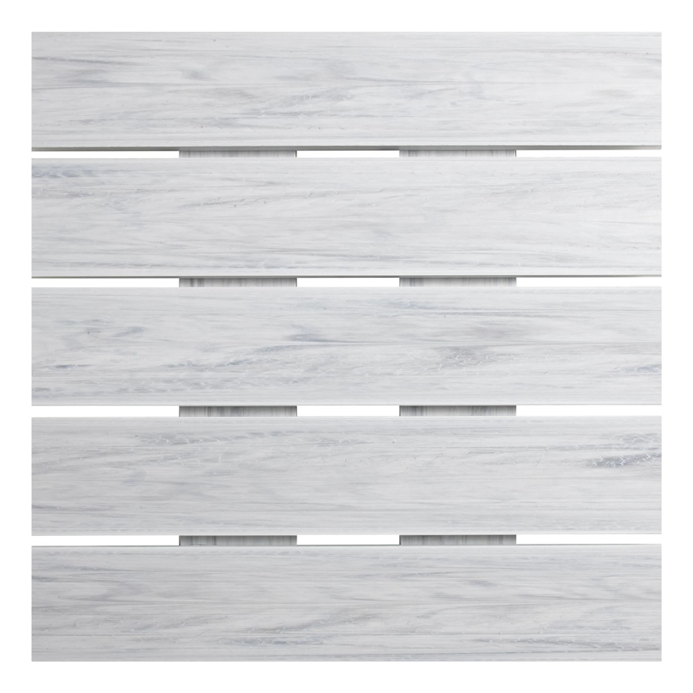 Etax 80cm Wooden Dining Table With Aluminium Base In Whitewash
