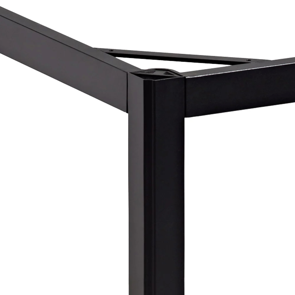 Etax 80cm Wooden Dining Table With Aluminium Base In Whitewash