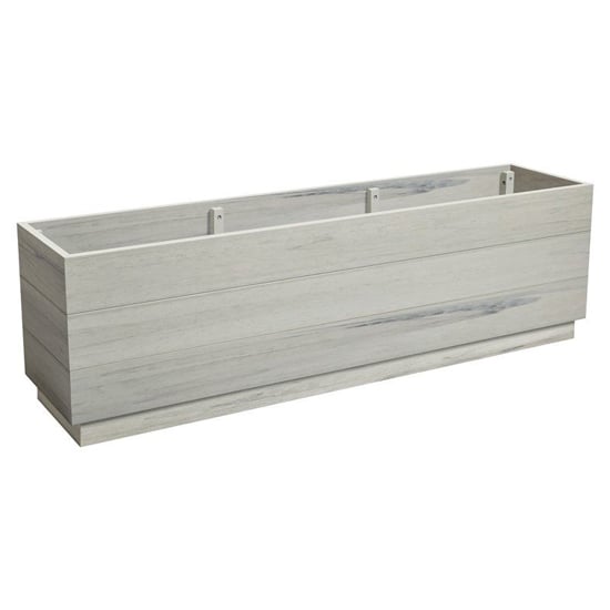 Photo of Etax rectangular wooden 150cm planter in whitewash