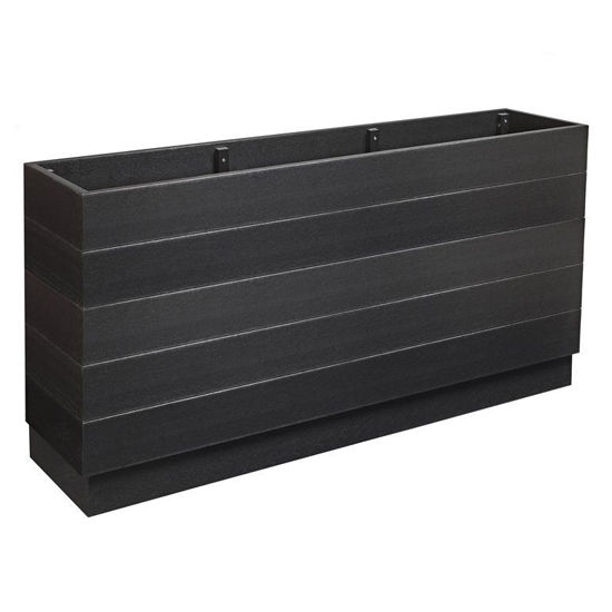 Read more about Etax tall rectangular wooden 150cm planter in black
