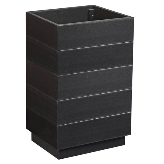 Read more about Etax tall rectangular wooden 45cm planter in black