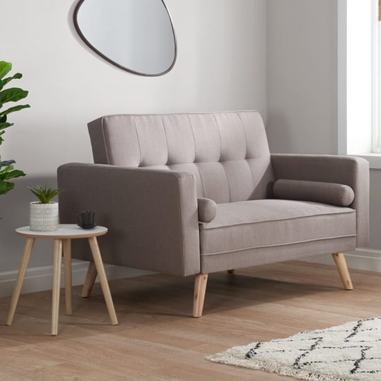Read more about Ethane fabric sofa bed medium in grey