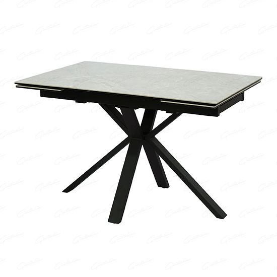 Read more about Etolin extending ceramic marble dining table in grey