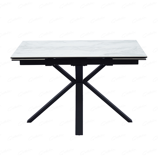 Etolin Extending Ceramic Marble Dining Table In White_3
