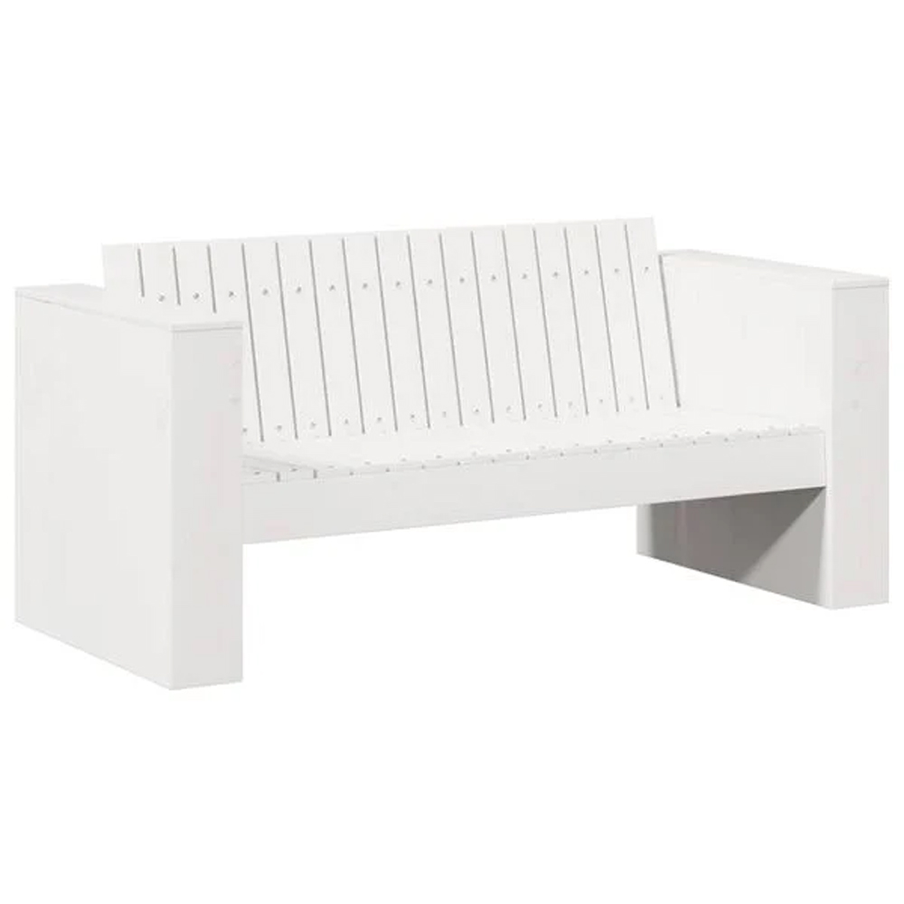 Etreno Garden Solid Wood 110cm Seating Sofa in White