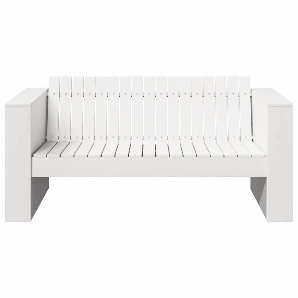 Etreno Garden Solid Wood 110cm Seating Sofa in White