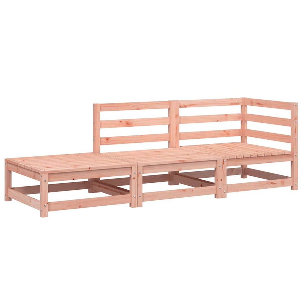 Etreno Outdoor Solid Douglas Wood Corner Seating Set in Natural
