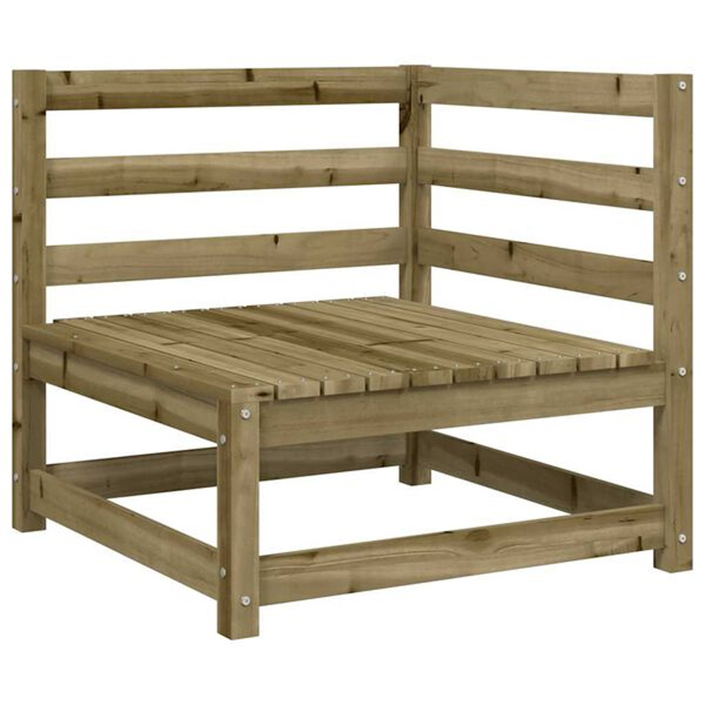 Etreno Outdoor Solid Wood Corner Seating Set in Green