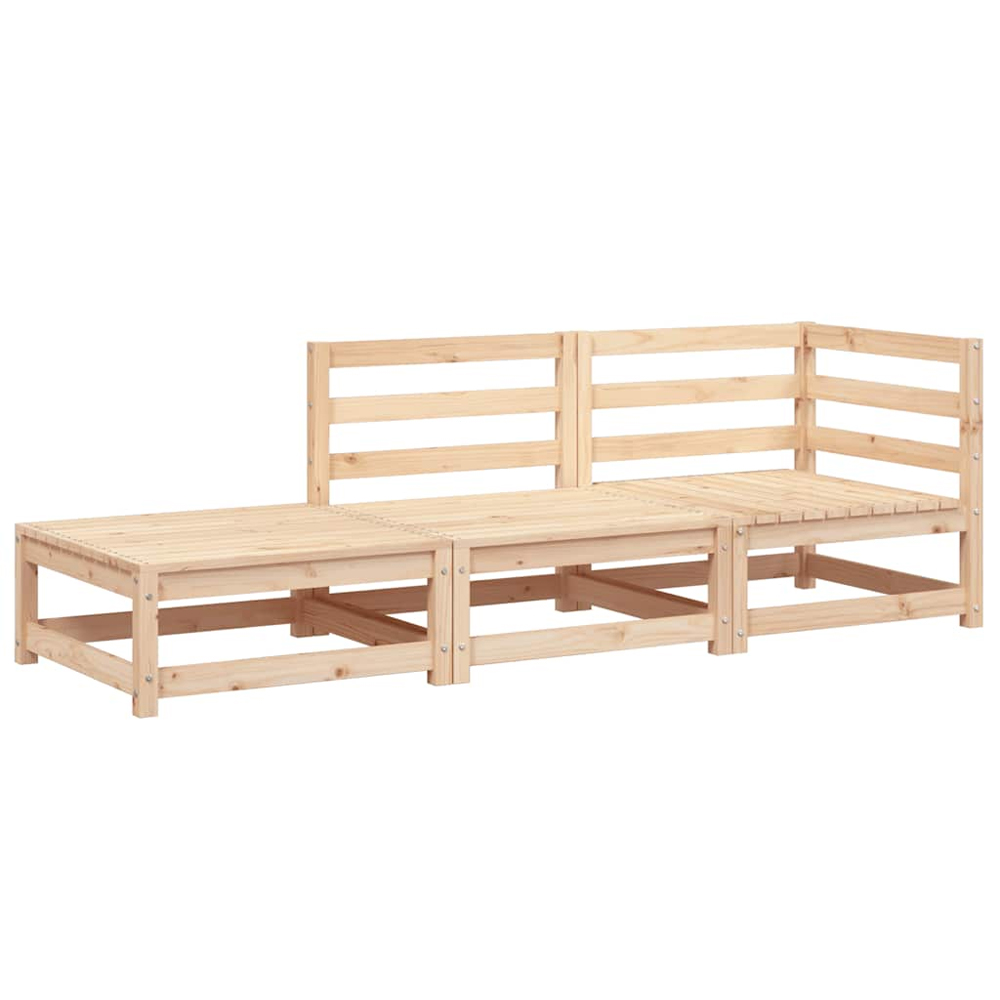 Etreno Outdoor Solid Wood Corner Seating Set in Natural