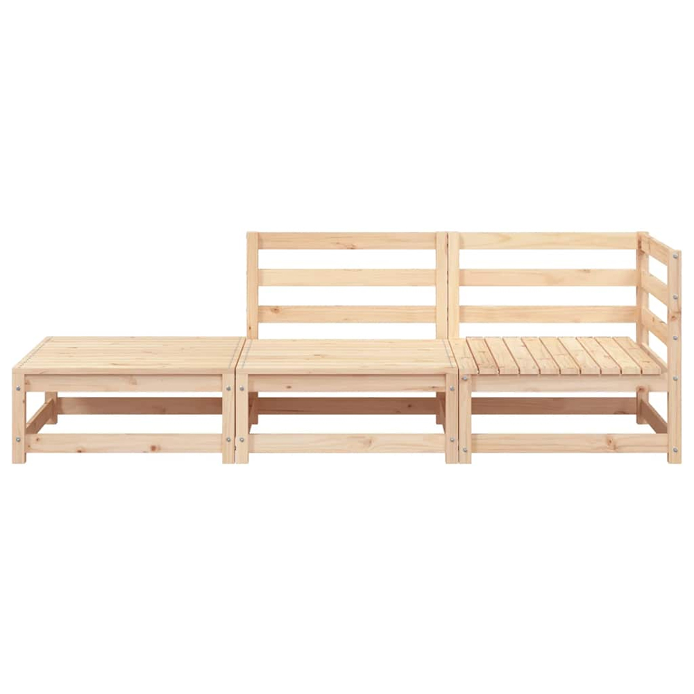 Etreno Outdoor Solid Wood Corner Seating Set in Natural