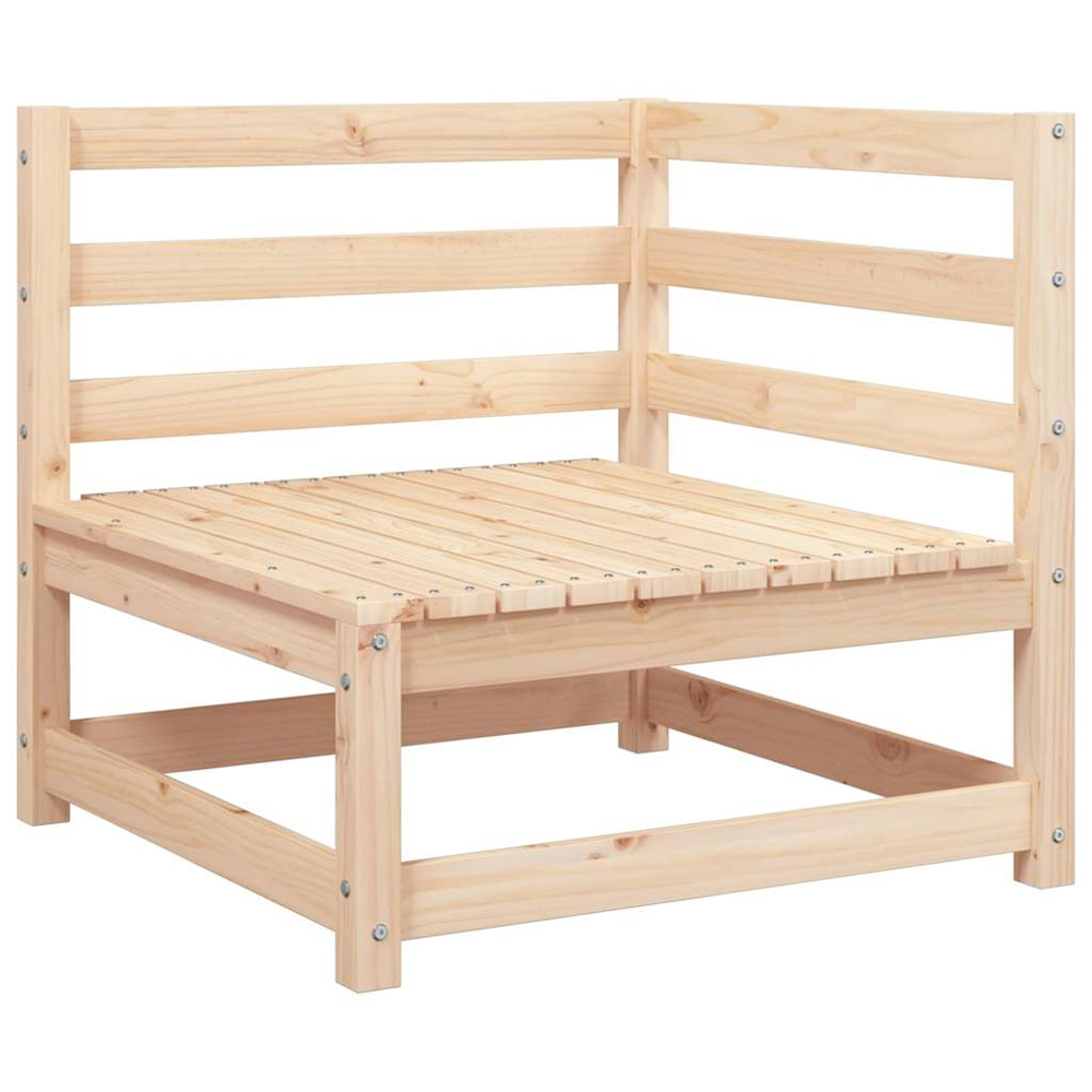 Etreno Outdoor Solid Wood Corner Seating Set in Natural