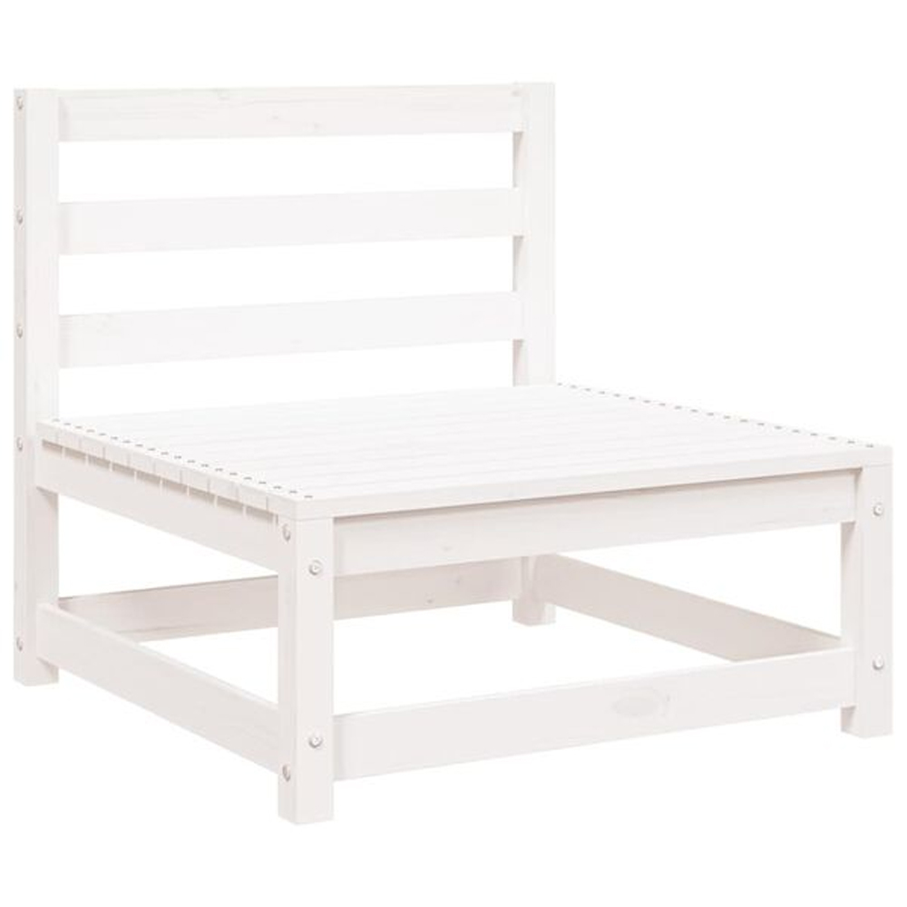 Etreno Outdoor Solid Wood Corner Seating Set in White