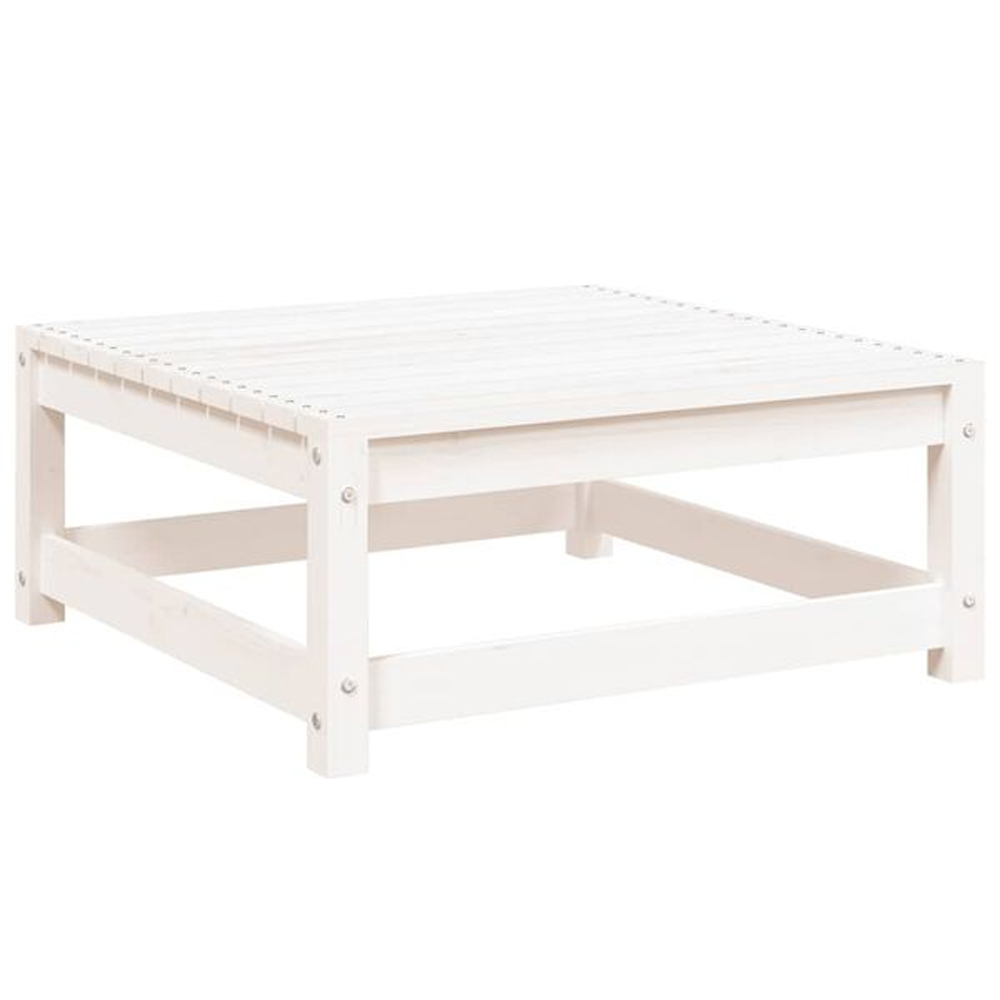 Etreno Outdoor Solid Wood Corner Seating Set in White