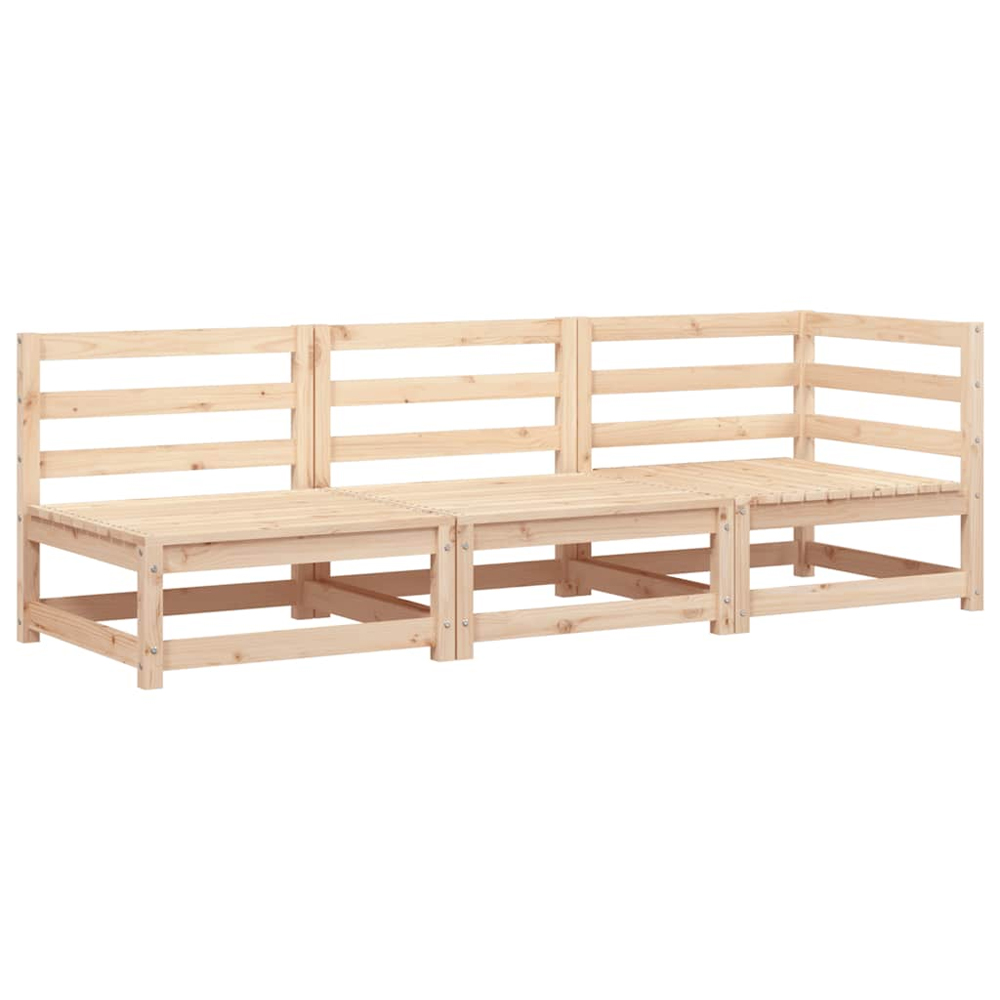 Etreno Outdoor Solid Wood Lounge Set in Natural