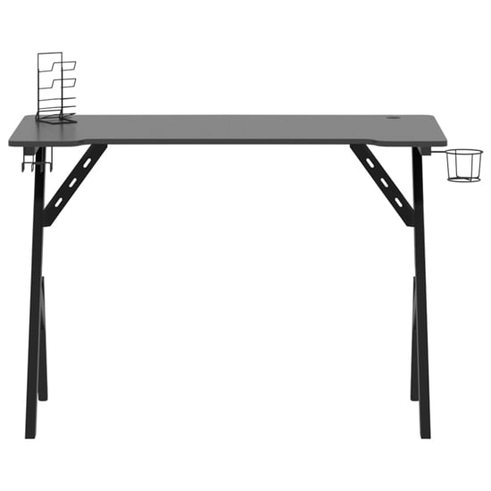 Eufaula Wooden Gaming Desk In Black With Y-Shape Legs_3