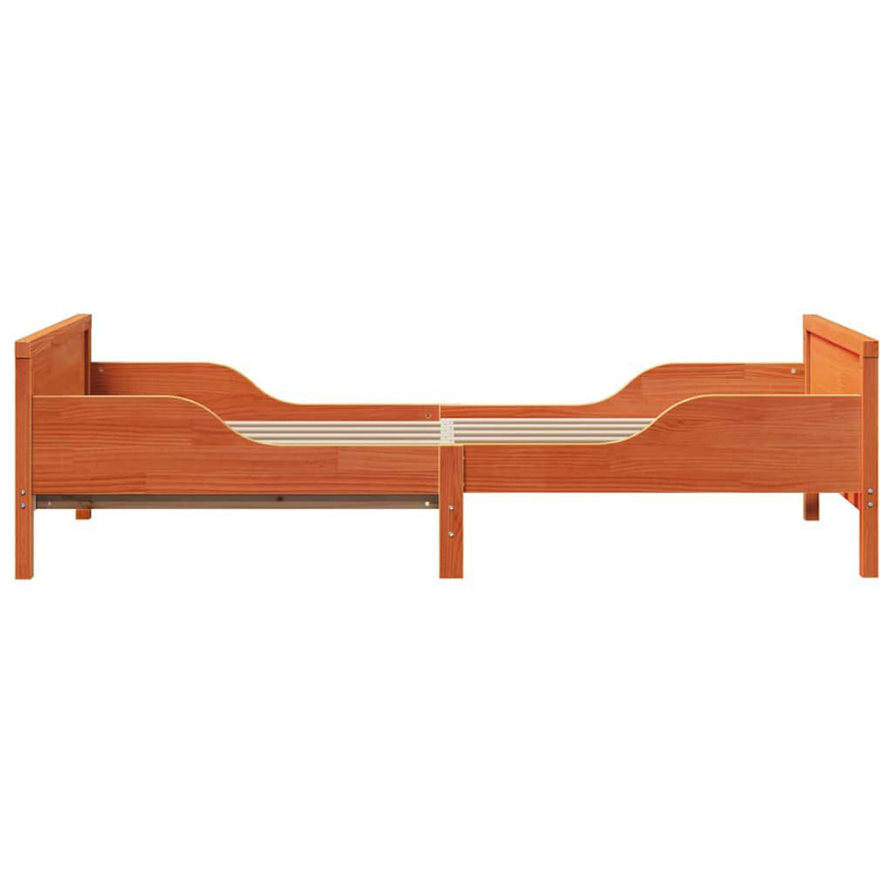 Eustis Wooden Extendable Kids Bed In Brown