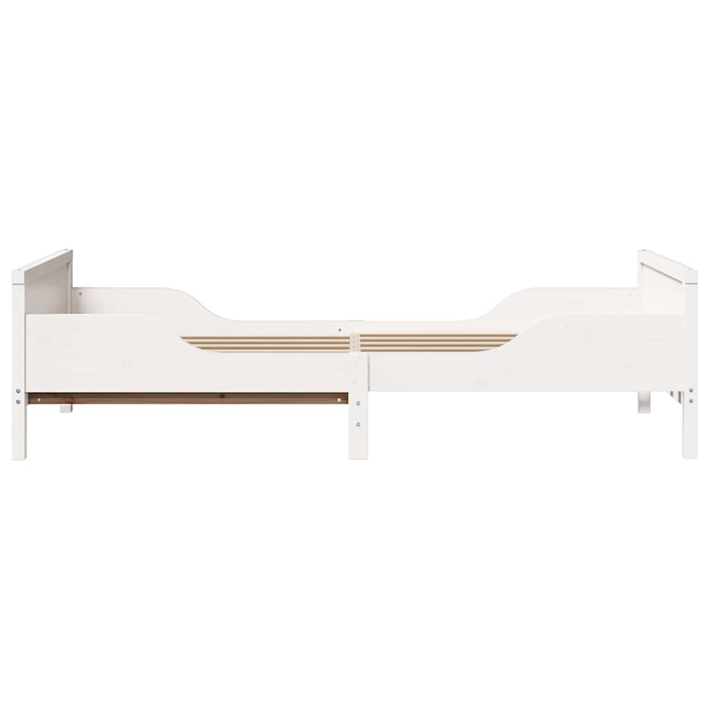 Eustis Wooden Extendable Kids Bed In White