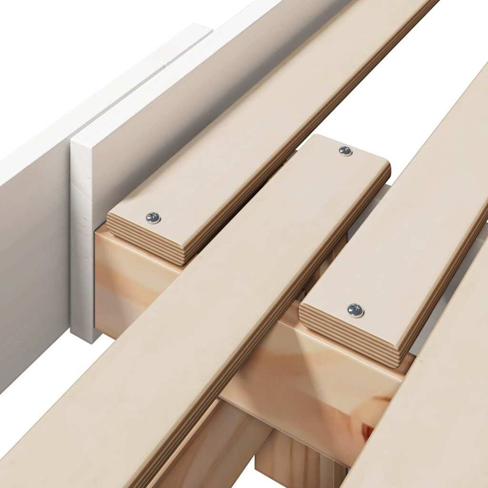 Eustis Wooden Extendable Kids Bed In White