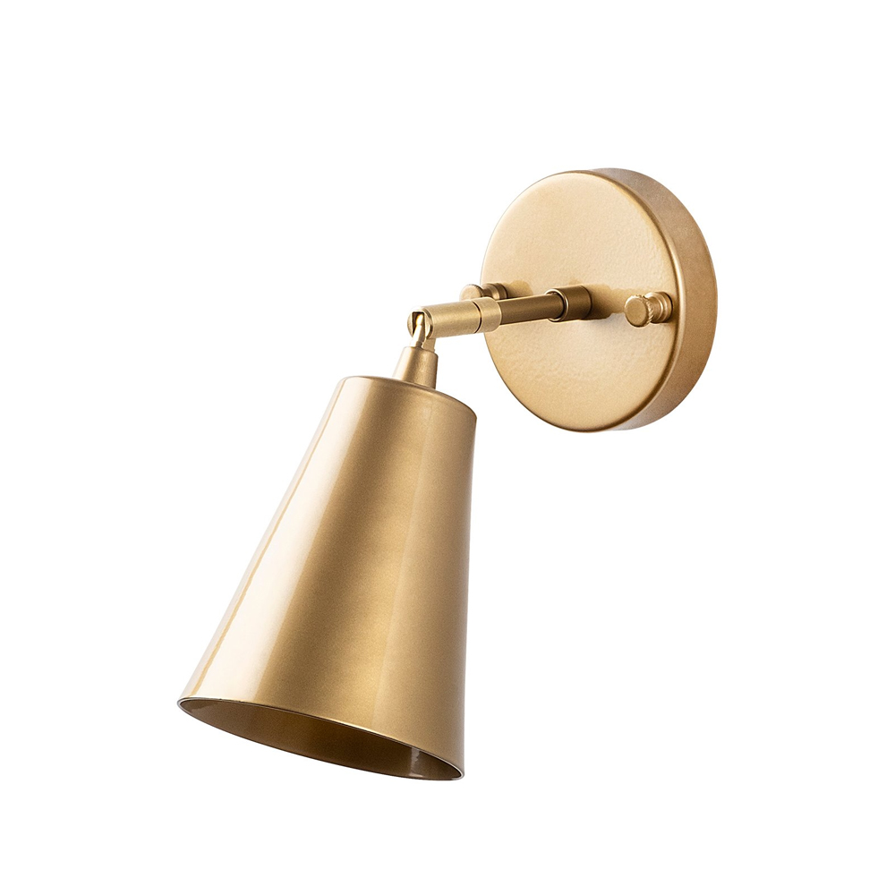 Evander Metal Wall Light in Gold