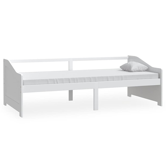 Evania Pine Wood Single Day Bed In White