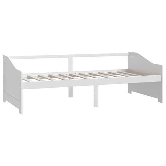 Evania Pine Wood Single Day Bed In White_3