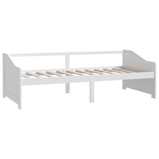 Evania Pine Wood Single Day Bed In White