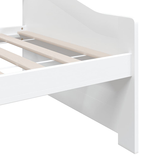 Evania Pine Wood Single Day Bed In White