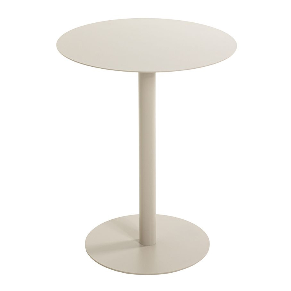 Evanston Round Metal End Table In Grey