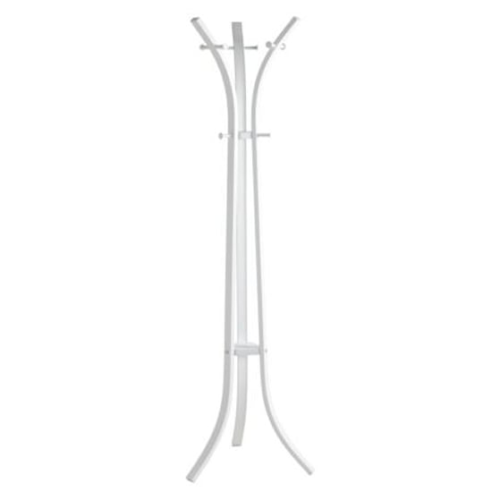 Evansville Metal Coat Stand With 9 Hooks In White