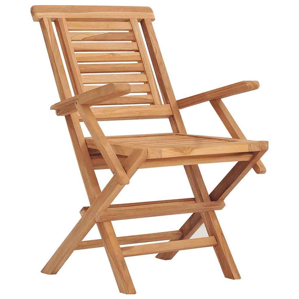 Evaril Garden Solid Wood Armchairs in Teak