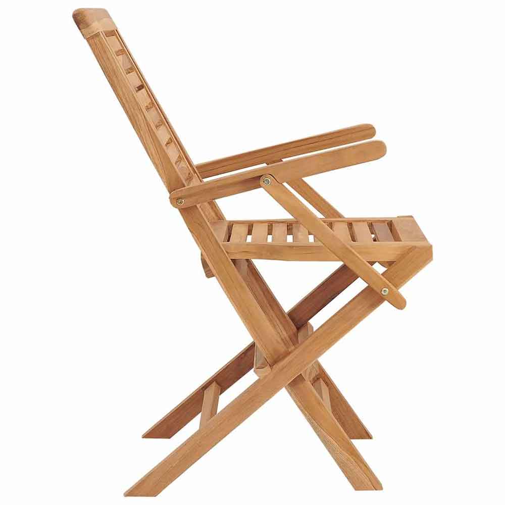 Evaril Garden Solid Wood Armchairs in Teak